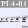 Pneumatic Tube Quick Connector: PL8-02, 4-M5, 6-01, 10-03, 12-04 Threaded Elbow