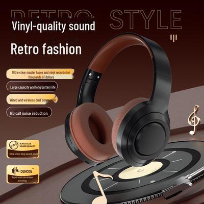 Căști Bluetooth Retro DR58: Design wireless autentic cu durată de viață extrem de lungă a bateriei și reducere a zgomotului.