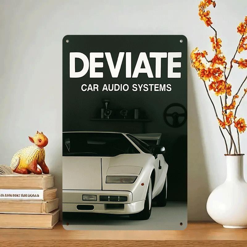 Retro Car Metal Tin Sign Vintage Garage Wall Decor