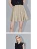 ELLE Design Women's Elegant Pleated High-Waisted A-Line Skirt, Summer 2025 Petite Slimming Short Skirt