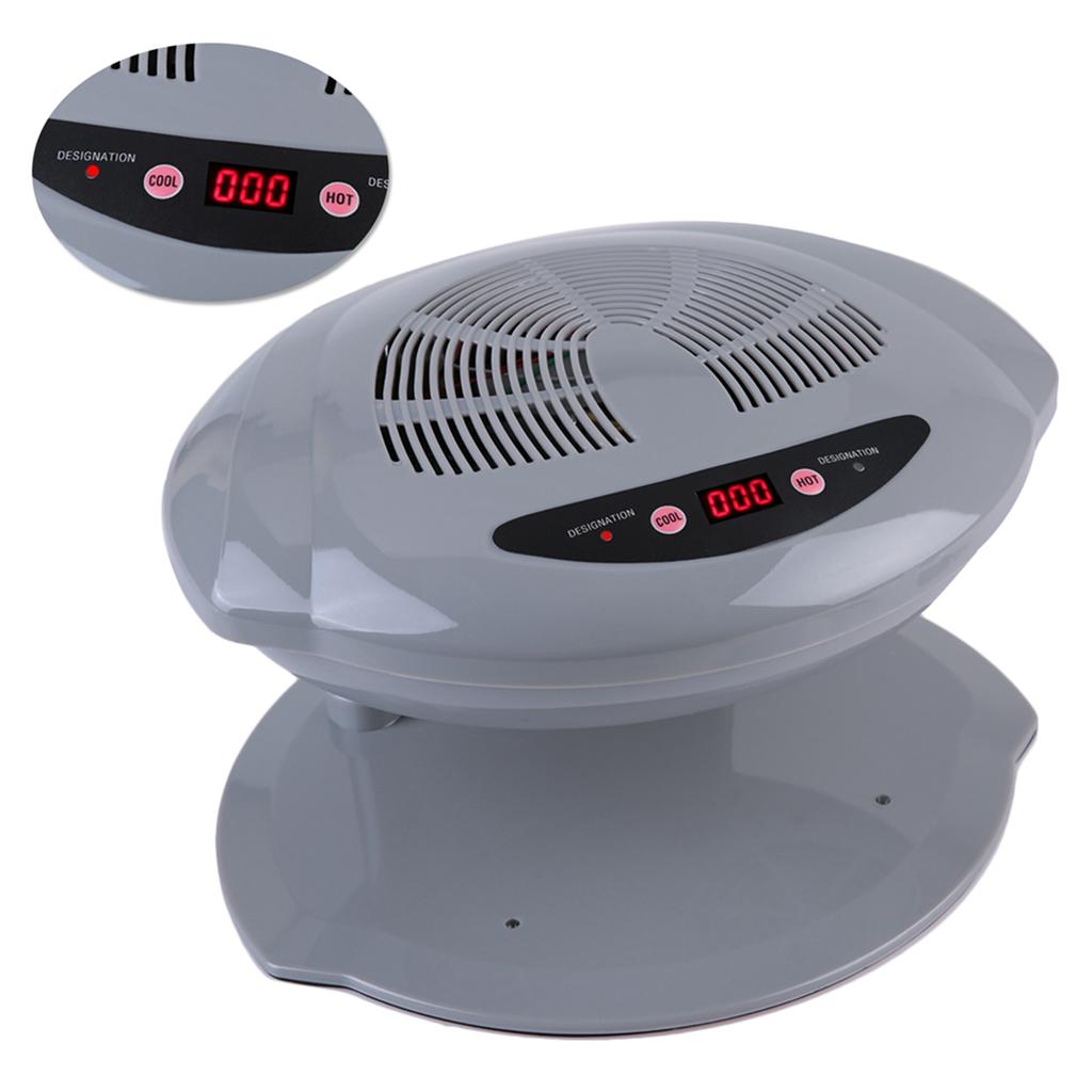 2 in 1 Grey CoolWarm Air Blow Temperature Sensor Nail Polish Dryer Machine