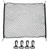 Universal 100x100cm Car Rear Trunk Net with 4 Hooks Elastic Luggage Net Cargo Organizer Storage Nylon Mesh Net Car Interior Mesh