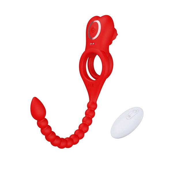 Vibrating Penis Ring, Cock Ring Remote Control G Spot Vibrator Prostate Massager 10 Vibration Modes Stimulator Sex Toys for Men Women