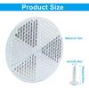 6 Pack White Round Reflector, Front Reflector With Mounting Screw, Safety Reflectors For Driveway, Trailer, Posts