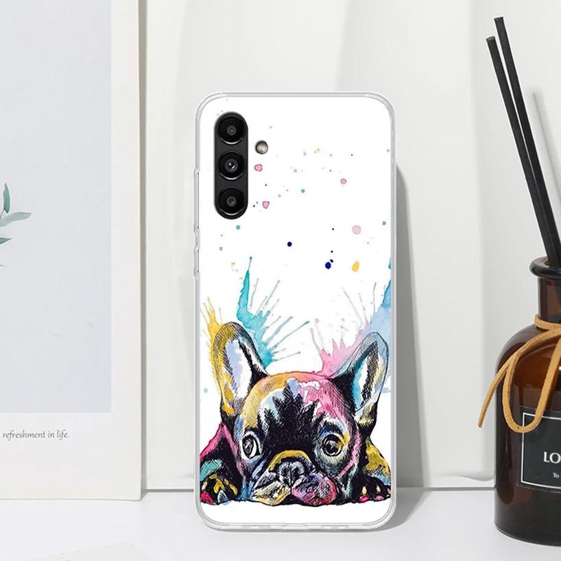 

French Bulldog Dog Pug Phone Case For Samsung Galaxy A17 A37 A57 A16 A26 A36 A56 A15 A25 A35 A55 A14 A24 A34 A54 A13 A23 A33 A53 Samsung A34