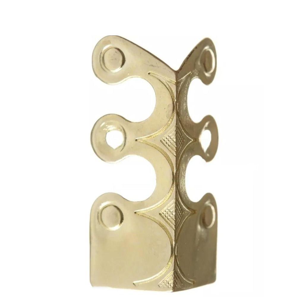 6 PCS Skirting Base Board Brass Corner Guard 6 PCS Corner Protectors  Home Furniture