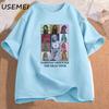 T-shirt Vintage Sabrina Carpenter Eras Tour Merch Fan de Musique Pop T-shirt Coton Manches Courtes Streetwear Vêtements Femme Oversize