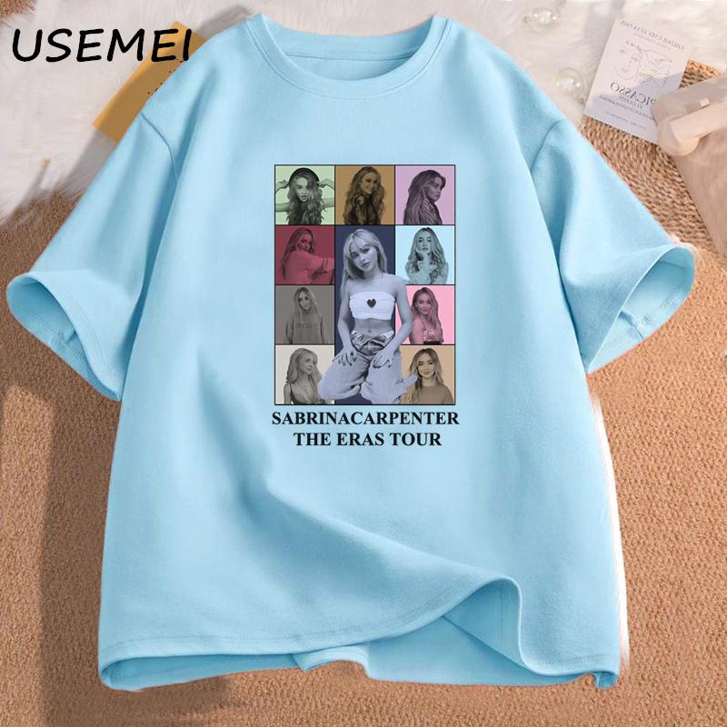 

Vintage Sabrina Carpenter Eras Tour T Shirt Pop Music Fan Merch Tshirt Cotton Short Sleeve Streetwear Womans Clothing Oversized 4XL