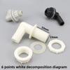 Kunststoff 3/8 "Gewinde auf 14mm 90 Grad Winkelstück Drainage Aquarium Fisch Tank Drain Adapter Garten Bewässerung Wasser Anschlüsse Gelenke