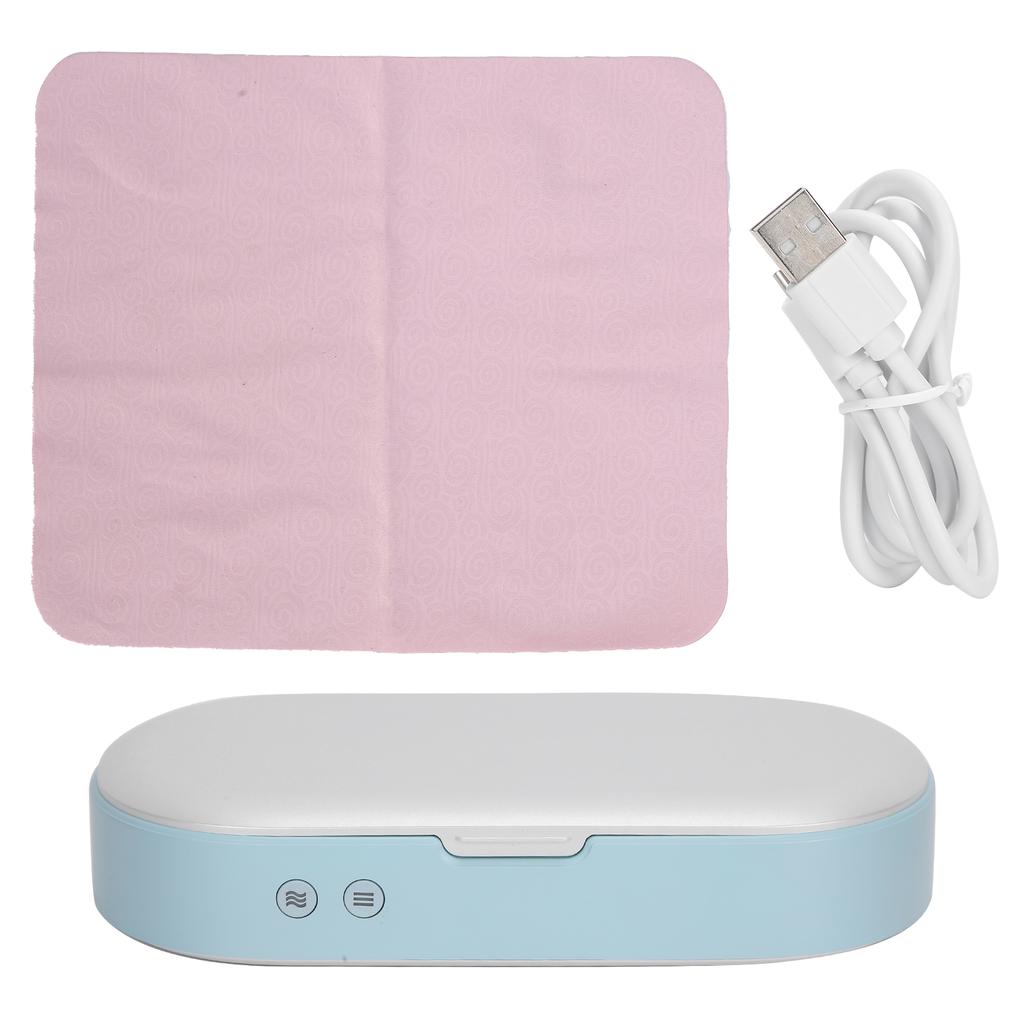 UV Ljuslåda Bärbar UVC Rengörare Multifunktionell USB Plug In Rengöringsverktyg för Mobiltelefon