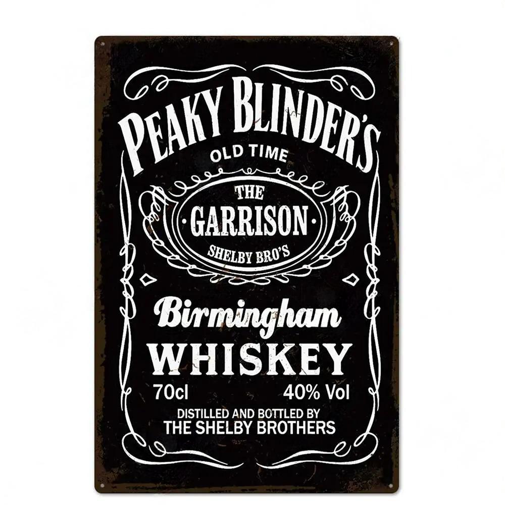 Whiskey Plakate Dekor Metall Vintage Blechschilder Metallschild Wandplakette Dekorativ für Pub Bar Club Man Cave