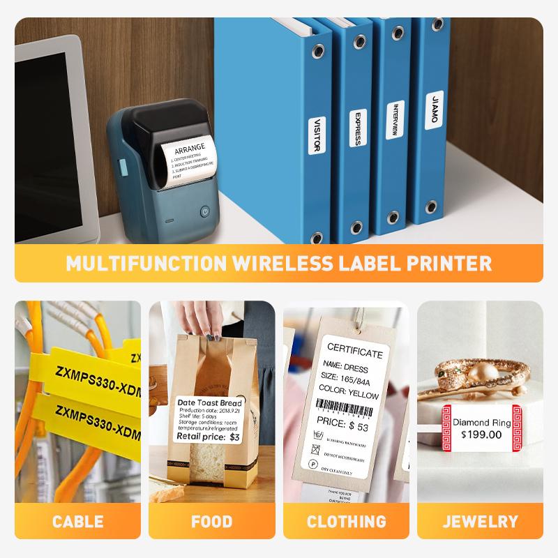 NiiMbot 50 48 Mm Blue-tooth Wireless Microusb Jewelry Portable Sticker Printer