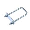 1Pcs With Baffle Pipe U-clamp Screws Right Angle U-bolt New Square Bolt  for Square Tube