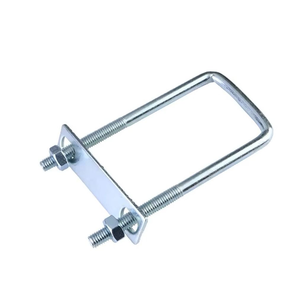 1Pcs With Baffle Pipe U-clamp Screws Right Angle U-bolt New Square Bolt for Square Tube