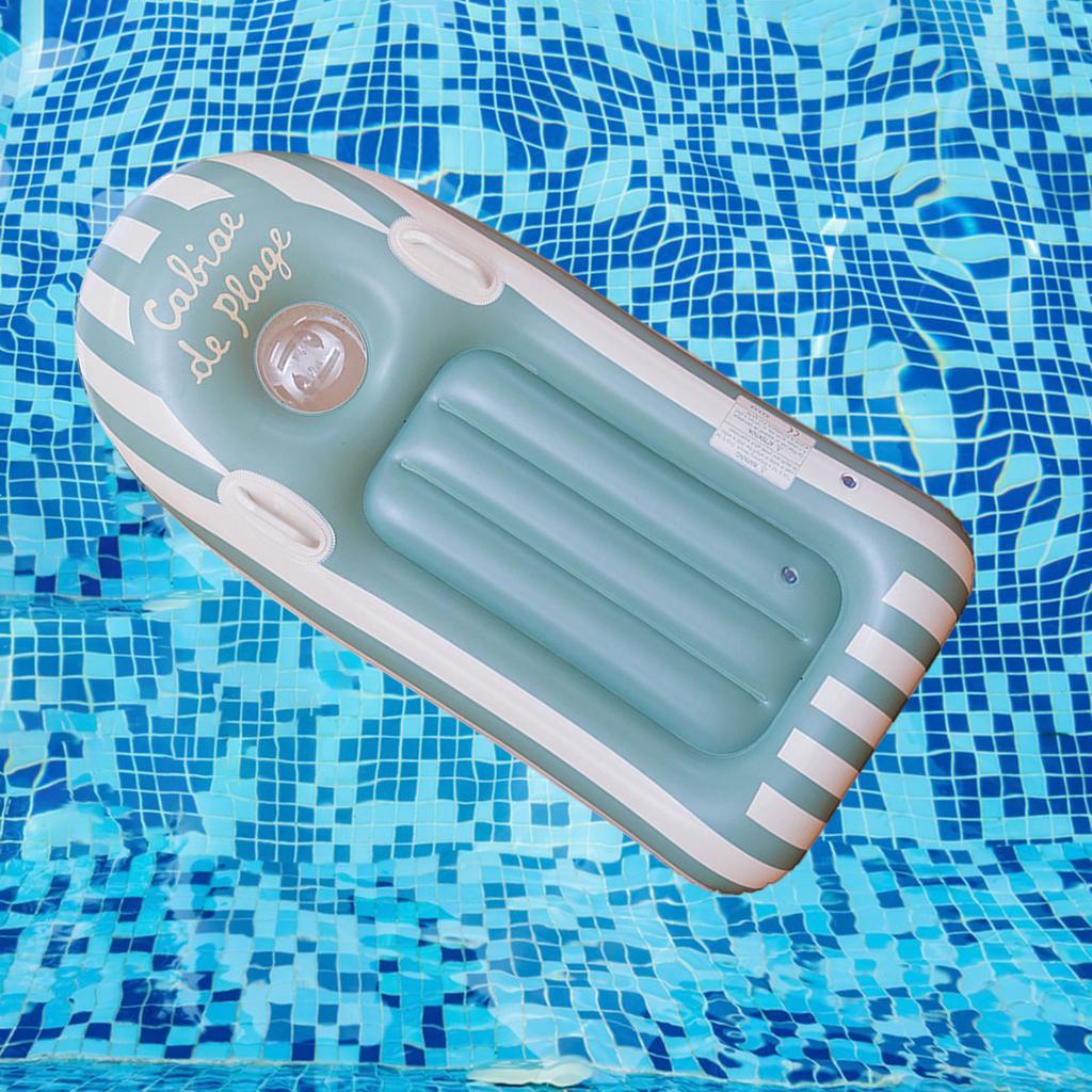 Inflatable Surfboard PVC Surf Body Board with Handles Water Fun Game Accessories for Beach Party Water Entertainment