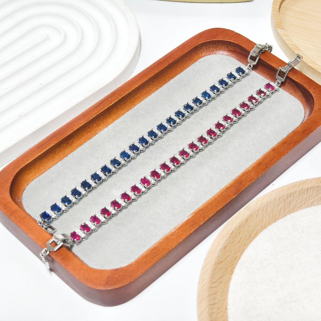 Gesi Luxurious Oval Women's Zirconium Bracelet - Elegant, High-End & Versatile Fashion Accessory.