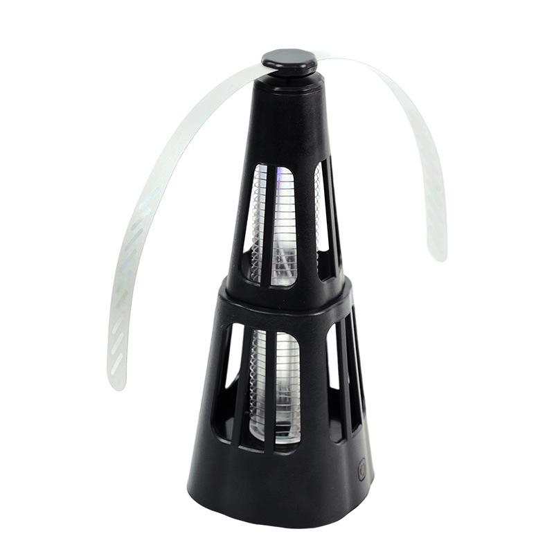 Qualitell 2-in-1 Smart Pest Control Table Fan Portable Outdoor Kitchen Fly Repellent and Bug Killer Lamp Food Protector