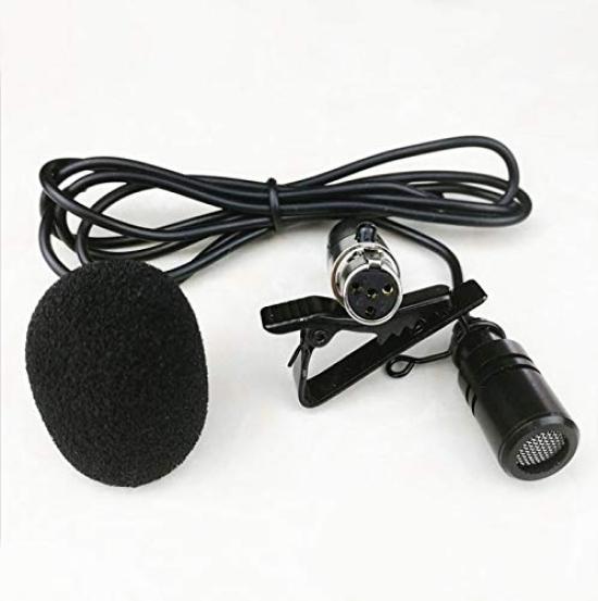 4-Pin Mini XLR Microphone Compatible with Shure BLX14, SLX14, QLXD14, and SVX14 Bodypack Transmitters