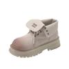 Fashion SyfIyno Autumn Winter Retro Fashion Platform Women's Boots Designer Luxury Leather  Shoes Female Casual Solid Color Motorcycle