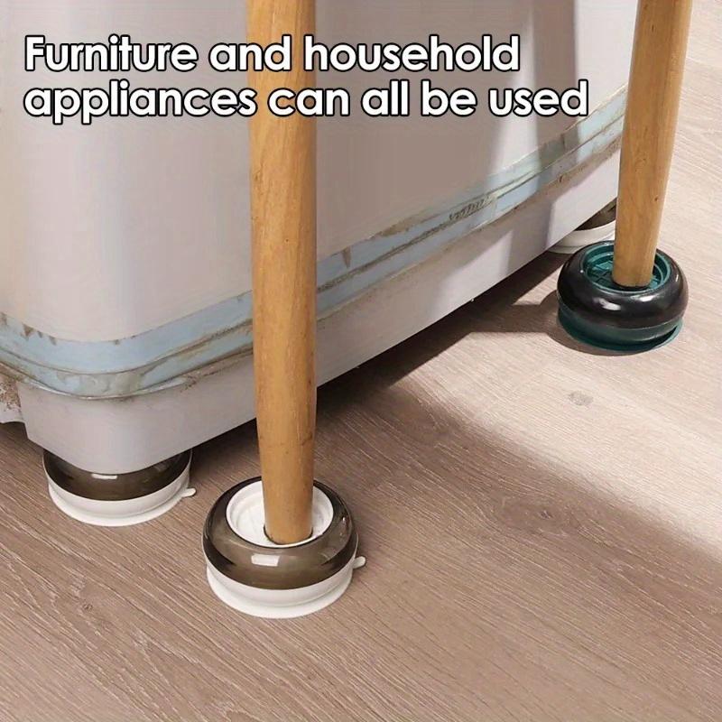 4 Stück Universelle Antivibrationspads Waschmaschine Gummi-Fußmatte Geräuscharm Kühlschrank Möbelpad Möbelheber Fußbasis