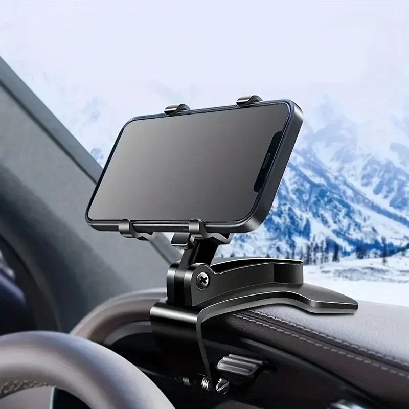 360° Rotation Car Phone Holder Dash Board Clip Cell Smartphone Stand Easy Clip Mount Stand Portable GPS Navigation Holder In Car