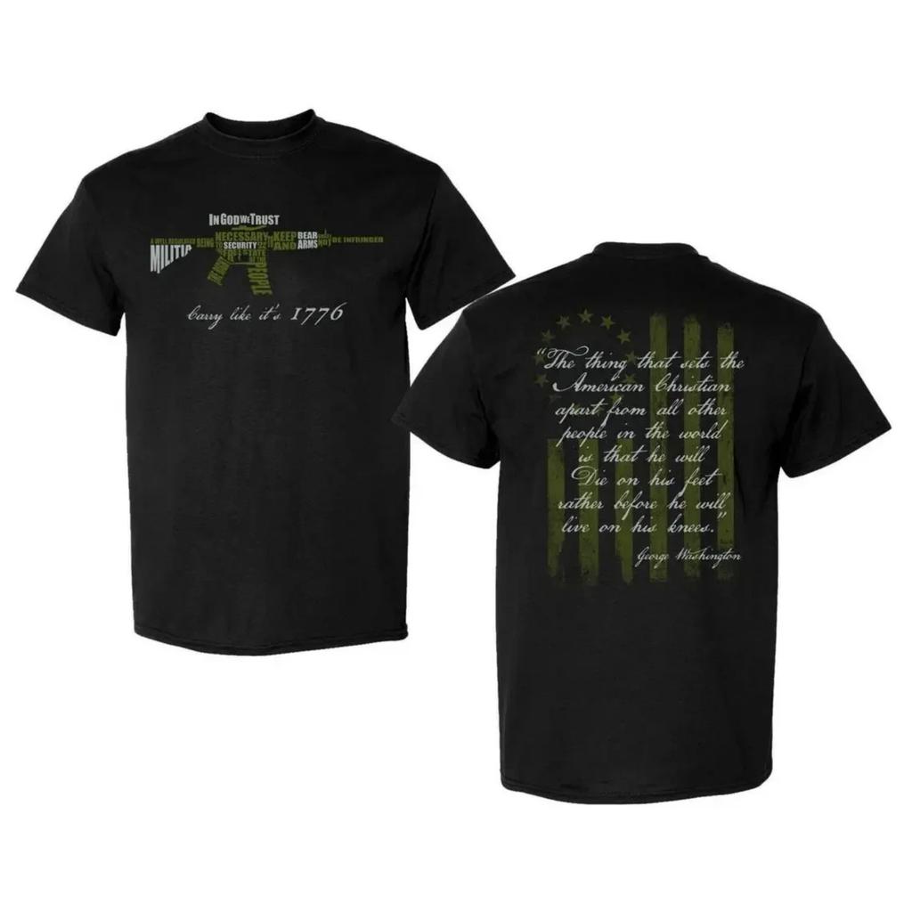 In God We Trust 2nd Amendment T-Shirt 100% Cotton O-Neck Summer Short Sleeve Casual Mens T-shirt Size S-3XL