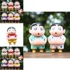 6pcs Creative Crayon Shin Chan Pinch Belly Model Pendant Set For All Ages