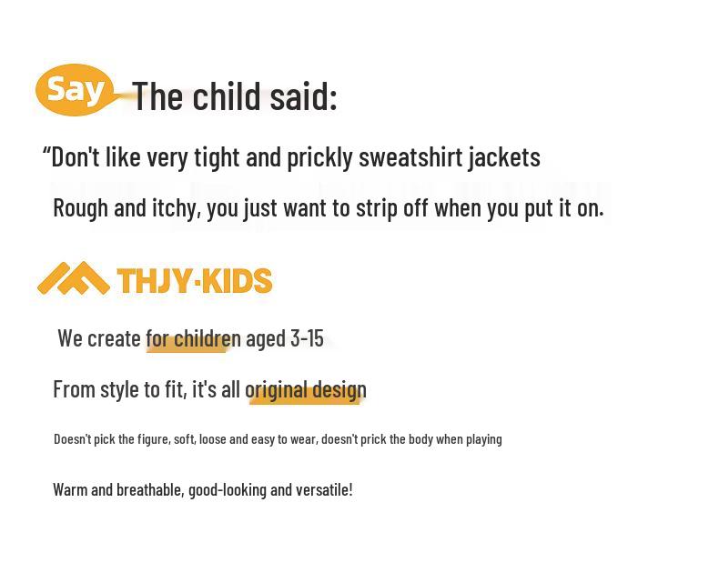 Boys' Fleece-Lined Jacket - Fairy Tale Memory, Autumn-Winter 2025 Collection, Medium-Large, Thickened Winter Wear.