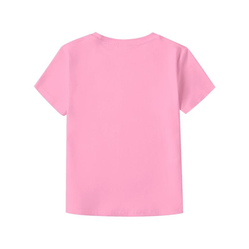 Mädchen Katze trinkt Boba Tee Aufdruck Rundhals Kurzarm T-Shirt