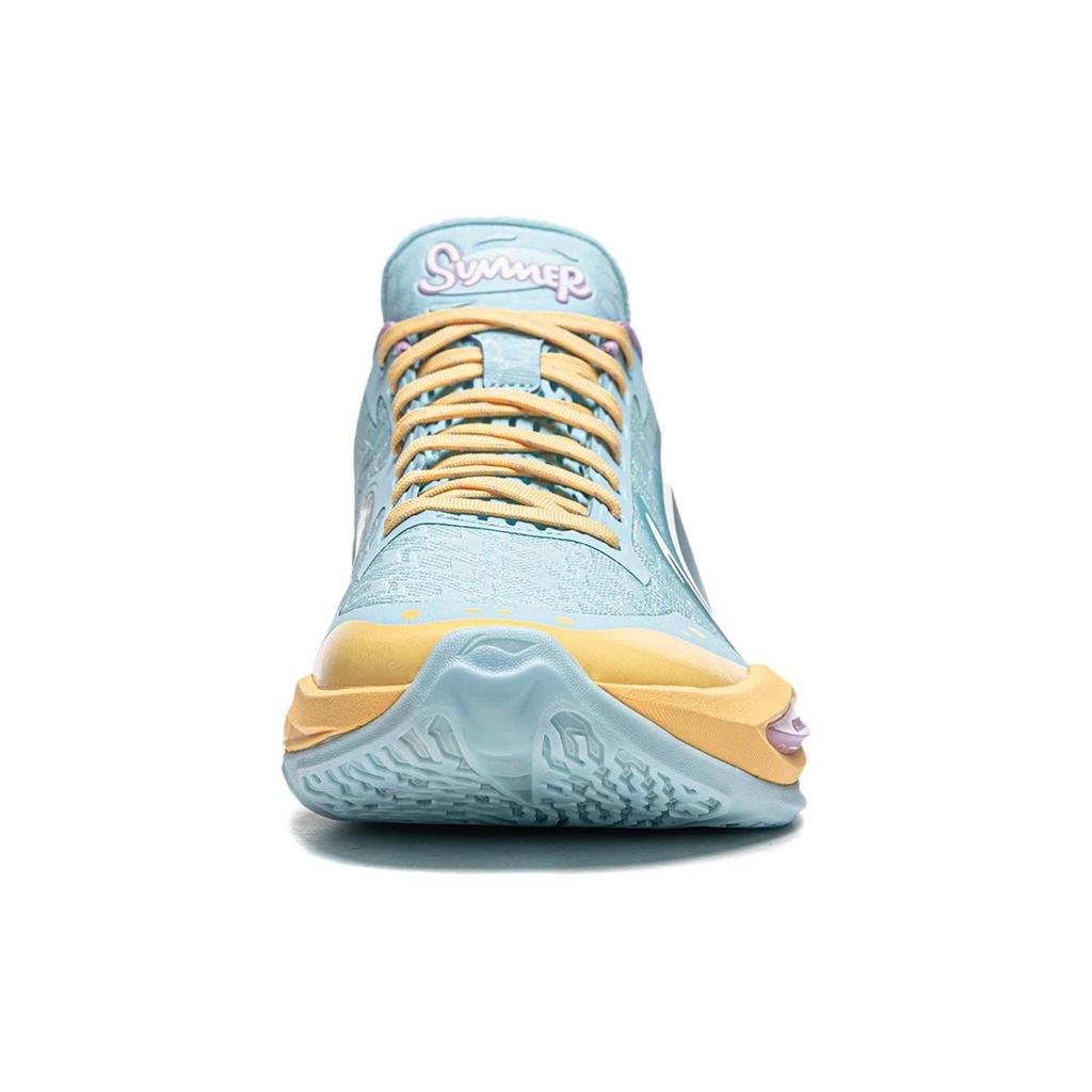 Li Ning Super Light 2024 Basketballschuhe Herren Niedrig geschnitten Eis erfrischend Blau ABAU011-7