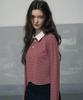 Ledeoli Multi-Stripe Crop Rugby Shirt [Cherry Red]