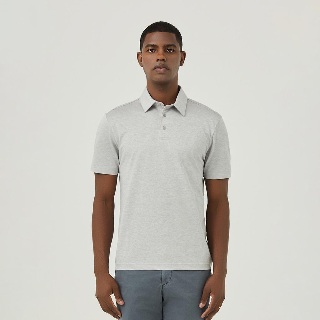 FERRAROMILANO Rcp Y-Collar T-Shirt L/Gray (Amsftty20632)