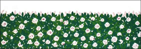 Anbo Dyeing Hand Towel Authentic Dyed Cotton Tokuoka Made in Japan 35cm x 100cm "Jasmine Flower" 100%