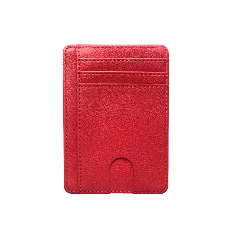 Ultra Thin Leather Credit Card Holder Fashion Multi Card Portable Business Wallet for Men Women Daily Use Pocket