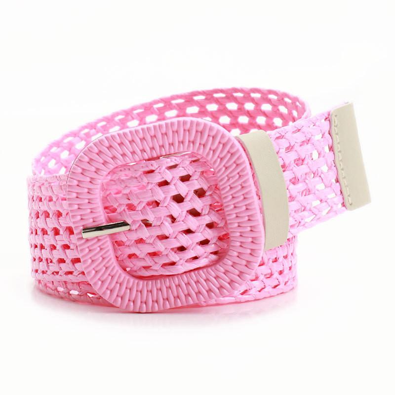 Woven Womens Belt With Plastic Buckle For Summer Casuals Elegant Fashionable Accessory For Dresses