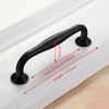 KAK 10PCS American Style Black Cabinet Handles Solid Aluminum Alloy Kitchen Cupboard Pull Drawer Knobs Furniture Handle Hardware