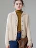 2026 Autumn/Winter Women's Fashionable Thick Cashmere Cable Knit Lapel Cardigan Sweater