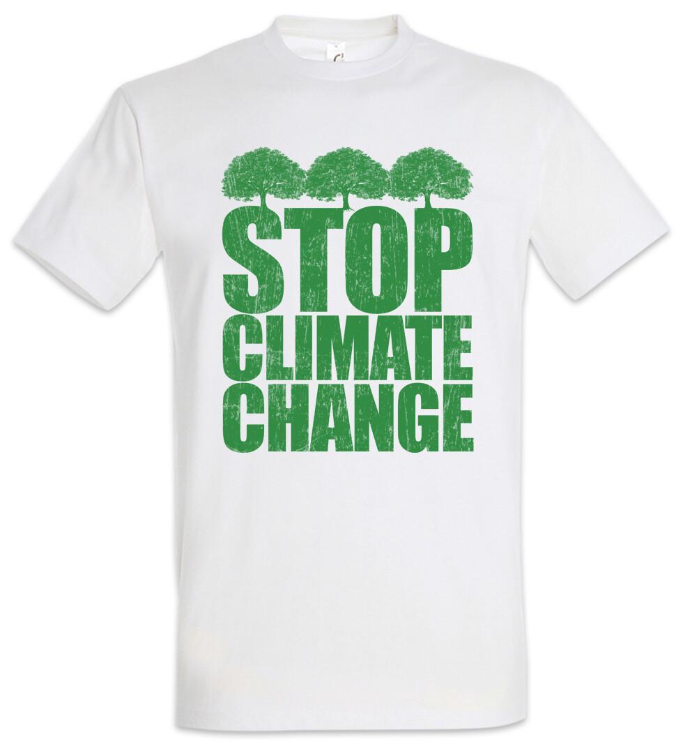 Stop Climate Change Save The World Green Energy Global Warming Vegan T-Shirt S