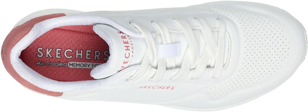 Skechers Uno - Pop Back Женские кроссовки белого/кораллового цвета