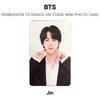 BTS PERMISSÃO PARA DANÇAR NO PALCO MINI CARTÃO FOTOGRÁFICO Fotocarteira Oficial