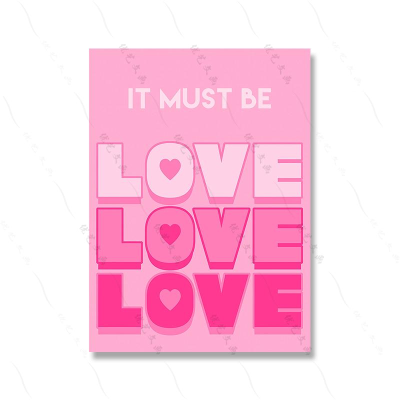 Dievčenský citát Ružový nástenný umelecký plagát Tlač Kancelária Spálňa Dekor na plátne Vtipné feministické pastelové farby Rainbow Colou Painting Room Home Decor (s rámom)