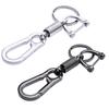 Key Holder, Zinc Alloy Key Chain, Carabiner, Key Ring, Lightweight, Attachment, Set of 2, Black + Silver