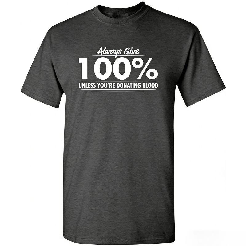 Mens T-Shirts Funny Streetwear Comfortable Vintage Breathable Fabric Simple Stylish Sweat Absorbent Durable Stitching Tee Unisex