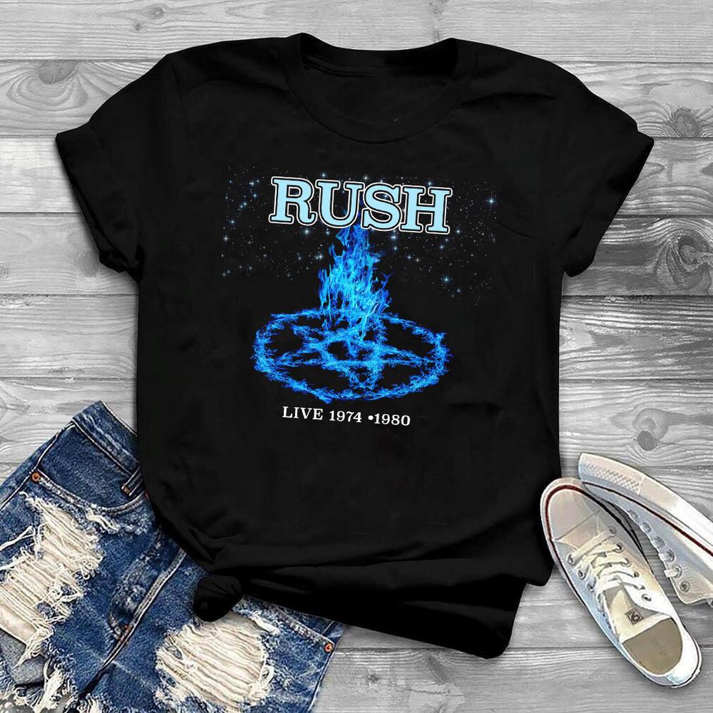 Rare RUSH Shirt Rush Live 1974 S-234XL Gift Family  shirt  D2020 Unisex T-Shirt XXL