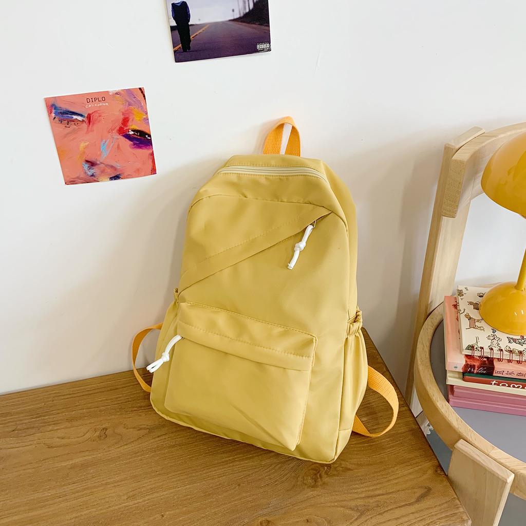 Korean version of the new small fresh backpack high value campus junior high school student schoolbag trend large capacity travel backpack