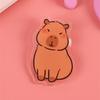 9 Stück Elegante Capybara-Form Anstecknadel Cartoon-Tier Abzeichen Vielseitige Anstecknadeln für Schüler und Modefans