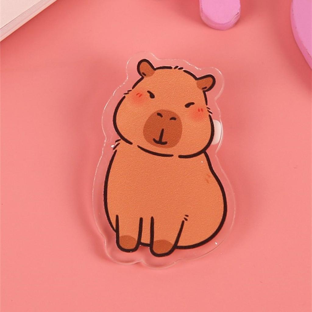 9 Stück Elegante Capybara-Form Anstecknadel Cartoon-Tier Abzeichen Vielseitige Anstecknadeln für Schüler und Modefans