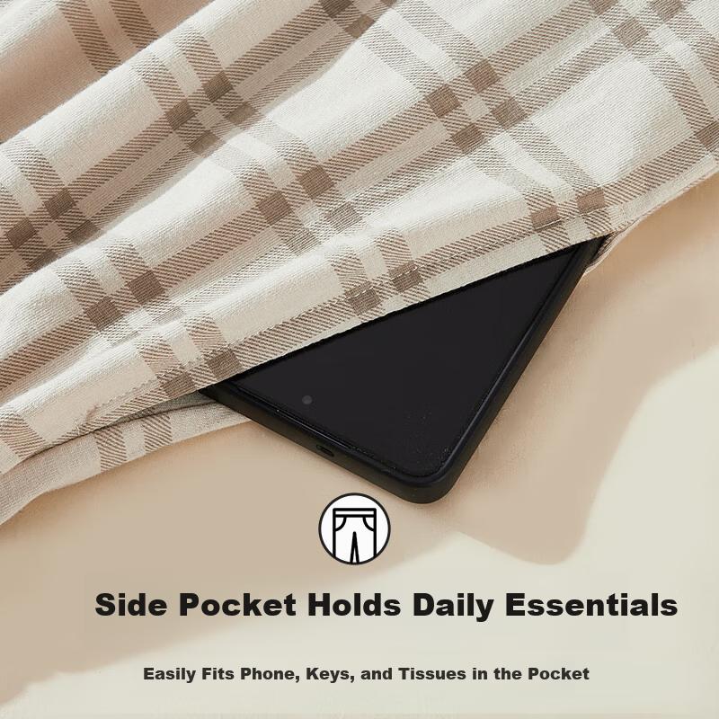 100% Cotton Sleep Pants Classic Casual Loose Breathable Pajama Bottoms for Spring and Summer