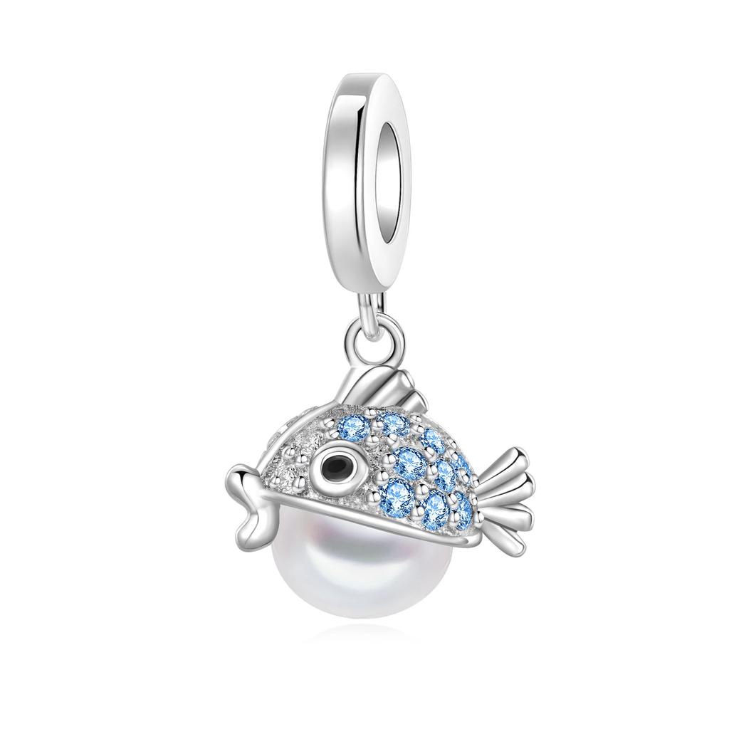 Seastar Turtle Ship Mermaid Ocean Series Pendant Fit Charm Copper Bracelet Diy Women Jewelry Gift Boutique Charms