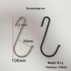 Cross-Border S-shaped Iron Hooks: 11 Specifications In Black & Silver for Hanging and Connecting